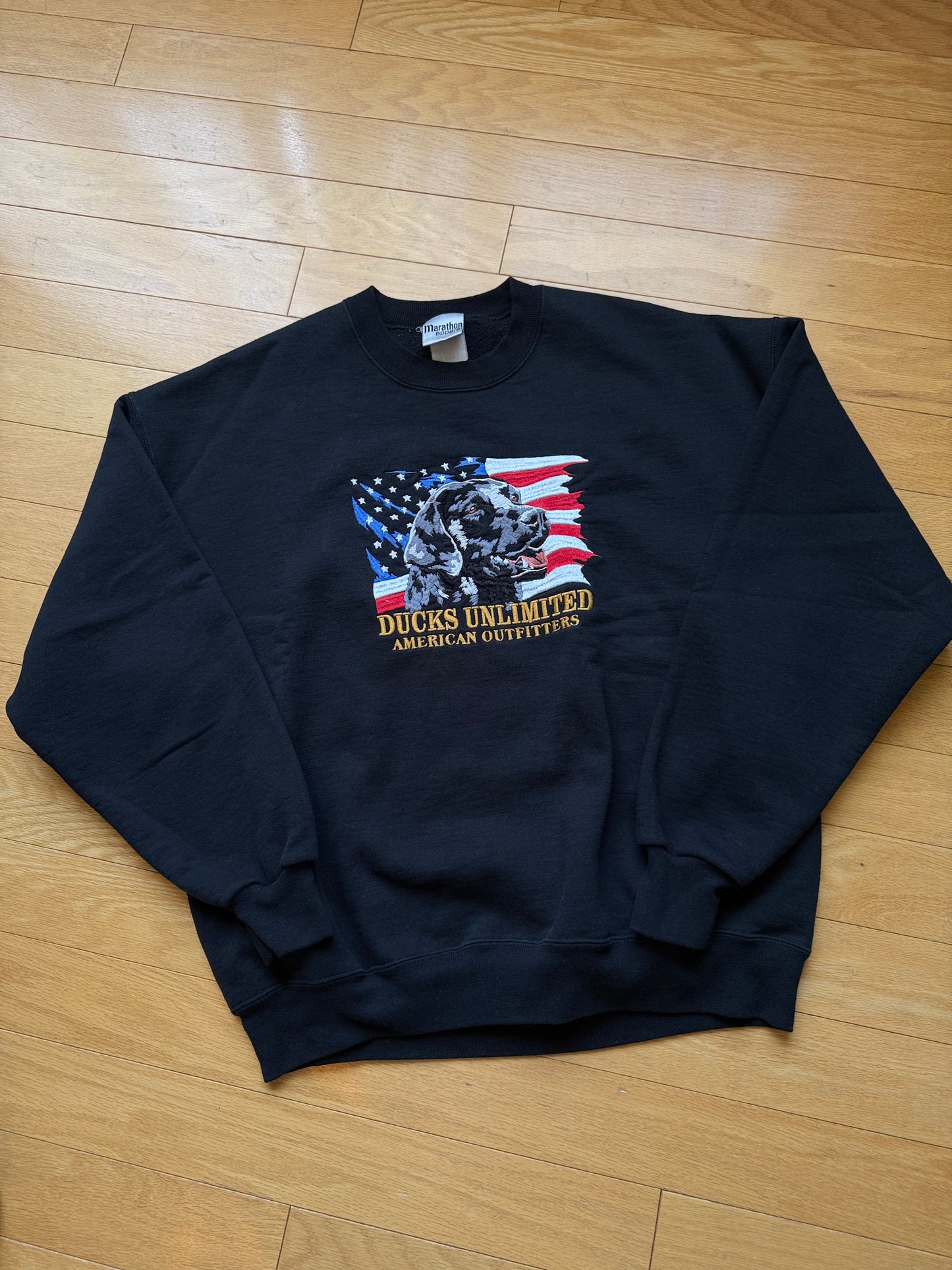 Vintage Ducks Unlimited Black Lab USA Sweatshirt