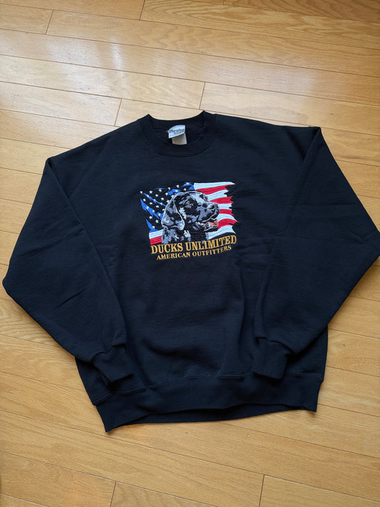 Vintage Ducks Unlimited Black Lab USA Sweatshirt
