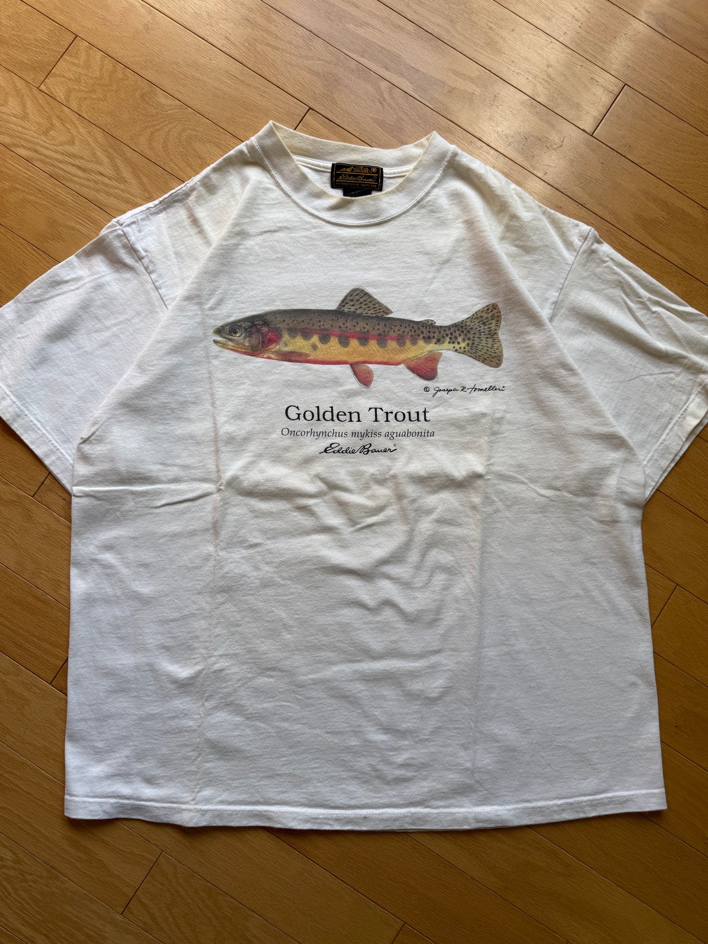 Vintage Eddie Bauer Joseph Tomelleri Golden Trout Tee
