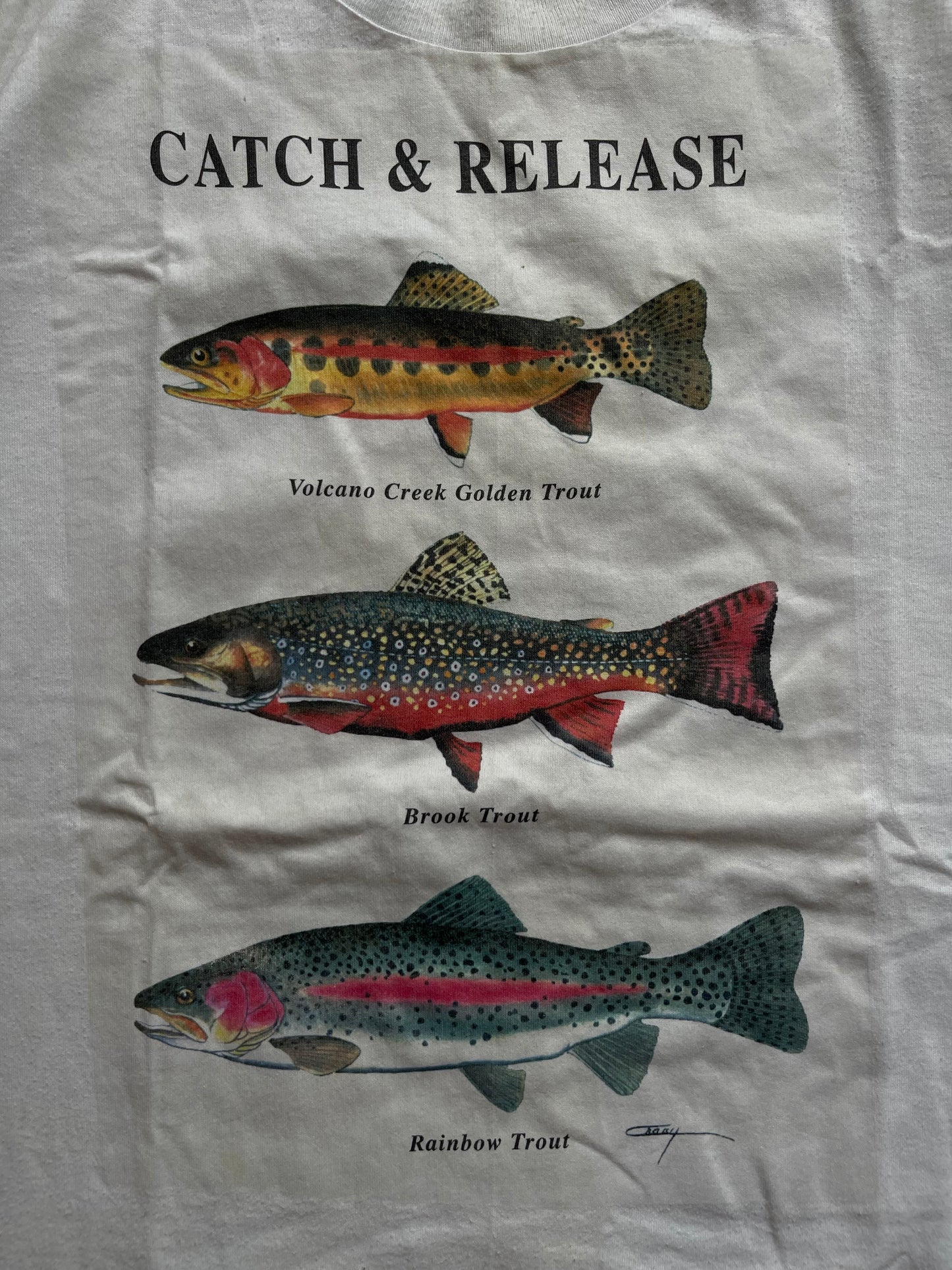 Vintage Catch & Release Trout Tee