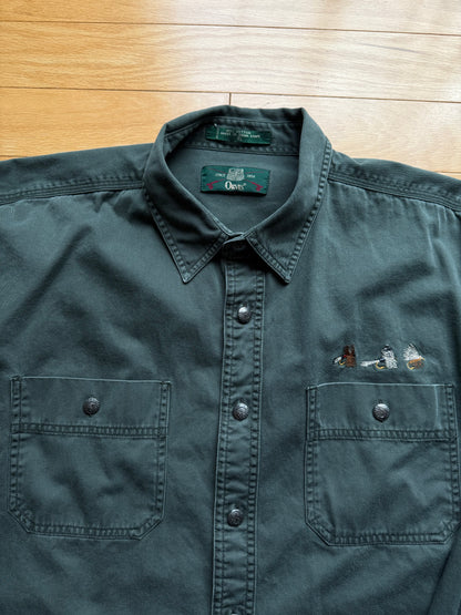 Vintage Orvis Fly Embroidered Shirt