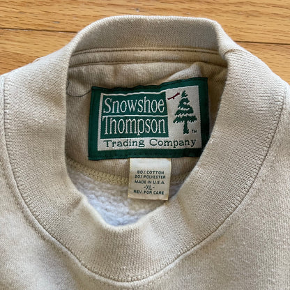 Vintage Snowshoe Thompson Brown Trout Crew