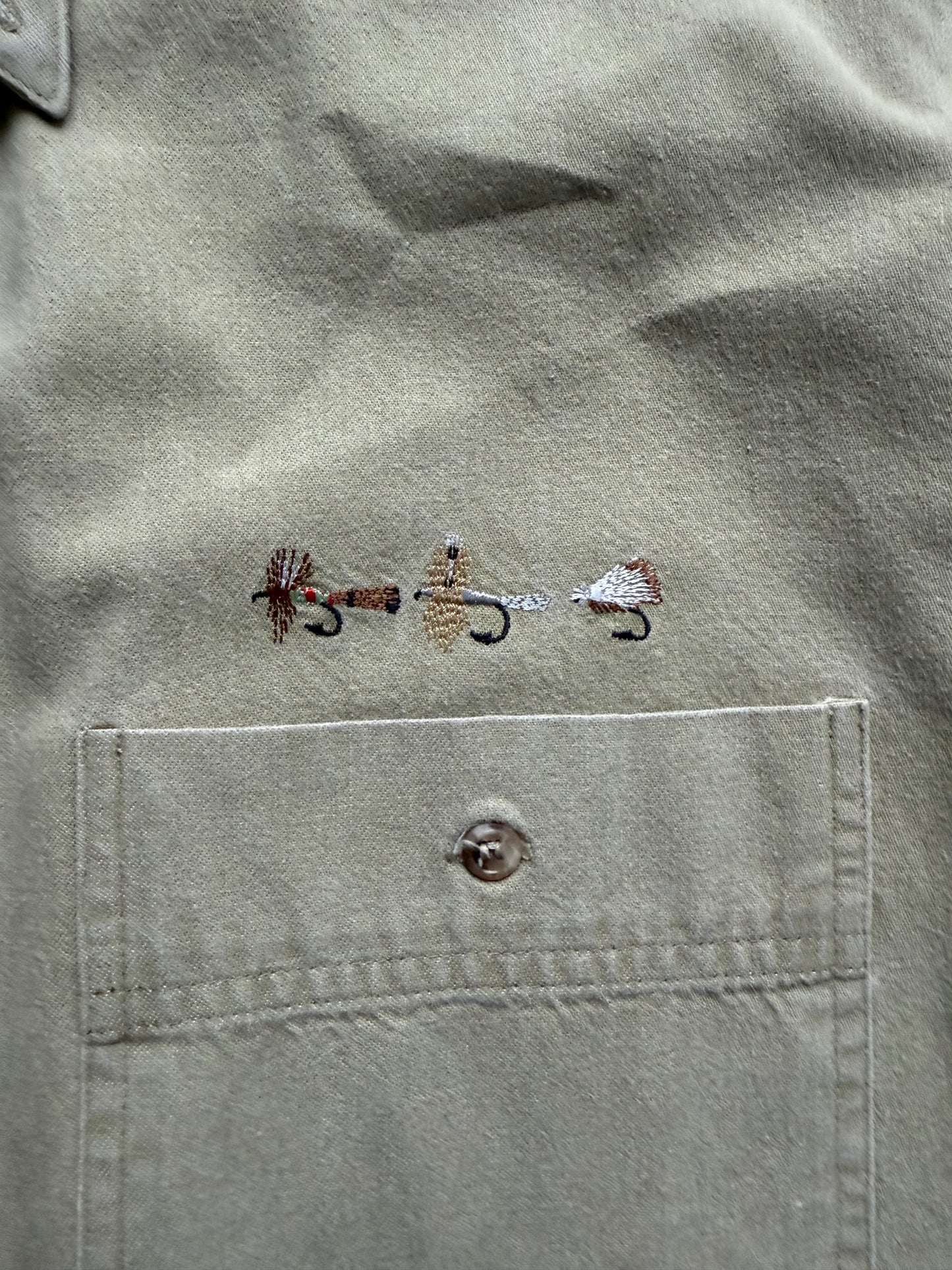 Vintage Orvis Fly Embroidered Shirt