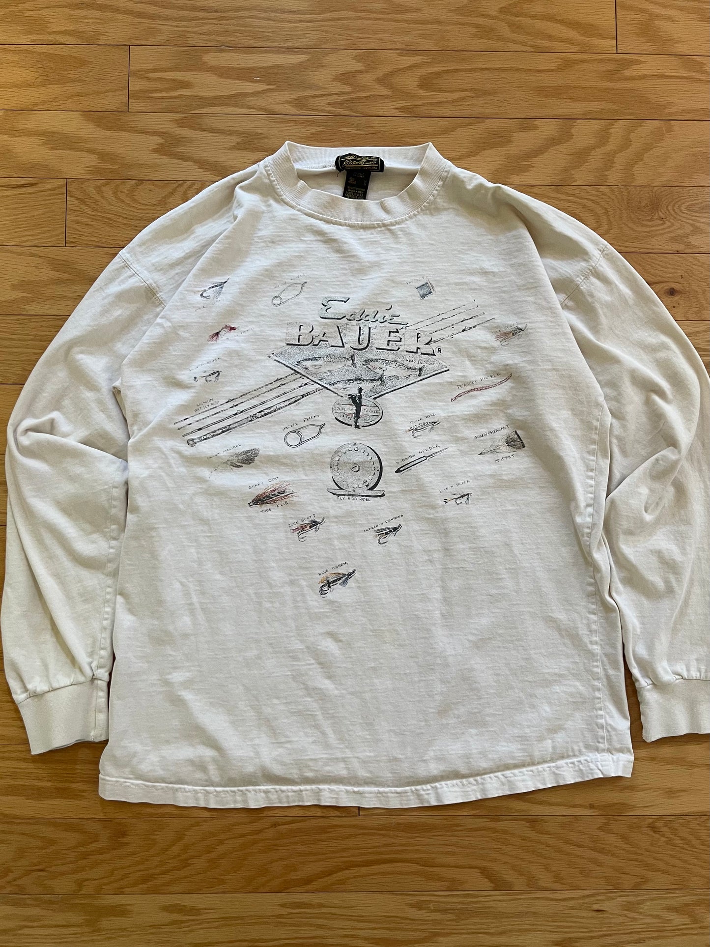 Vintage Eddie Bauer Fly Tackle Long Sleeve Tee
