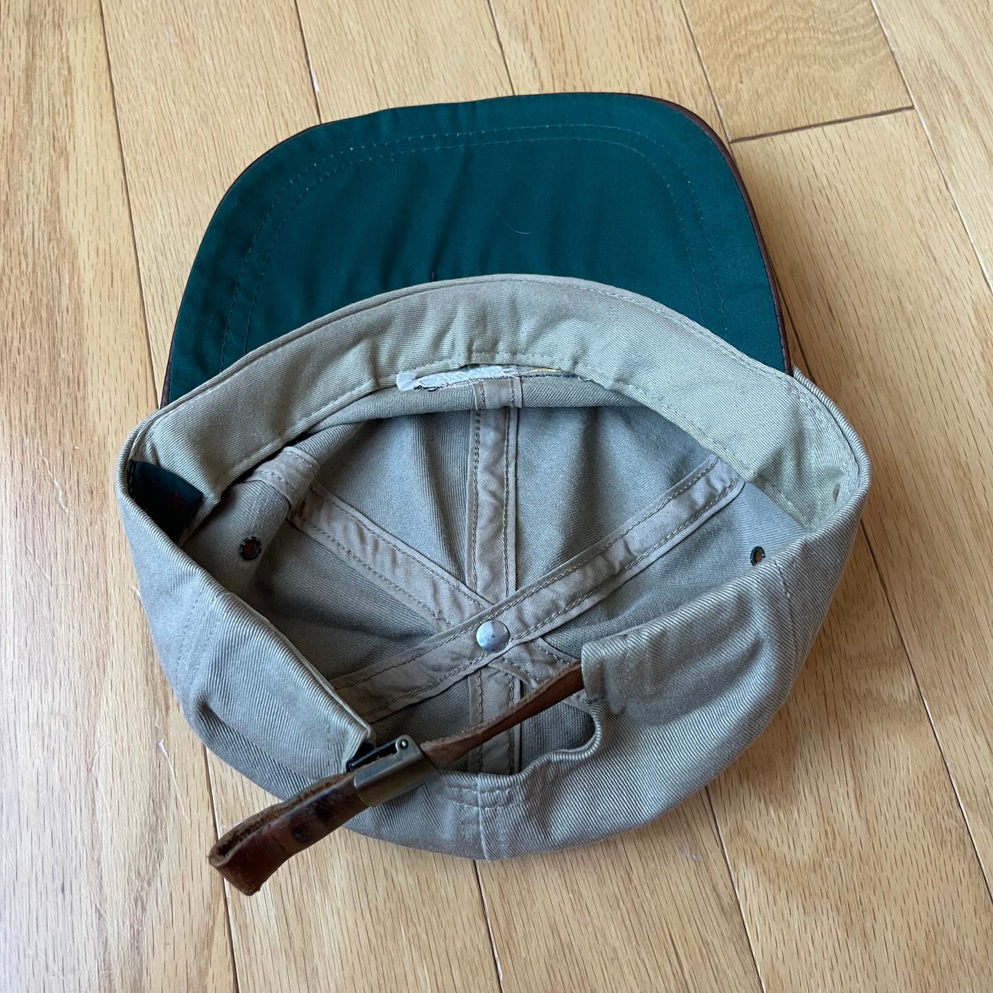 Vintage Orvis Leather Brim Hat