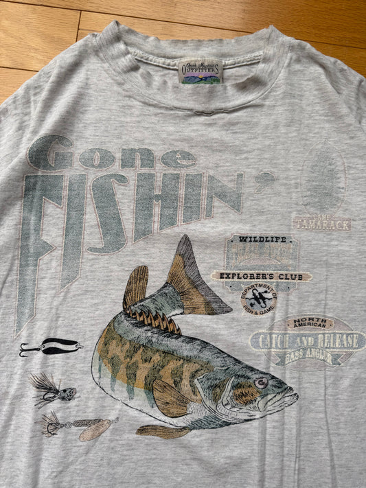 Vintage Gone Fishing Bass Tee