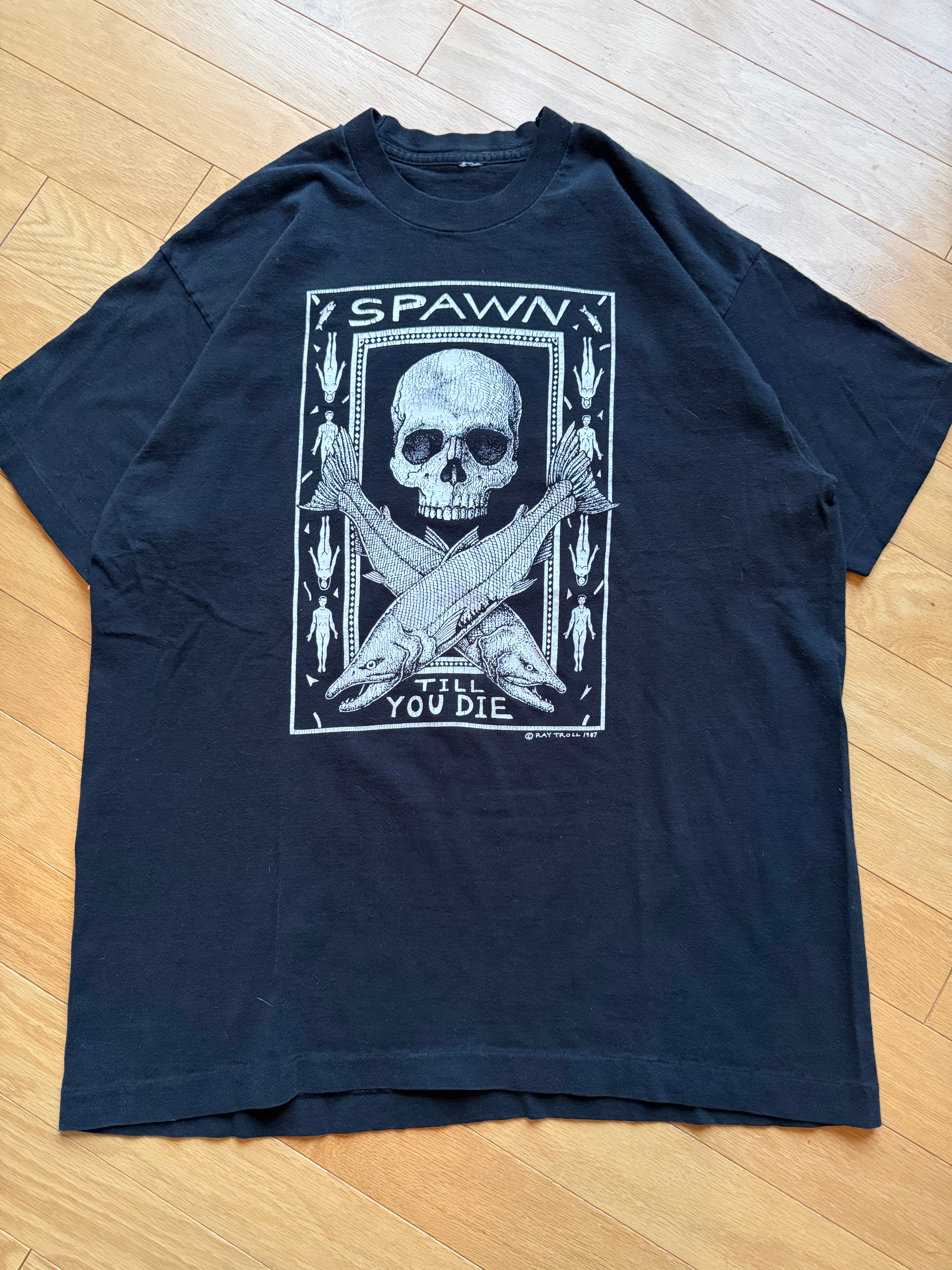 Vintage Ray Troll Spawn Til You Die Tee – The Angler's Attic