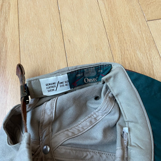 Vintage Orvis Leather Brim Hat