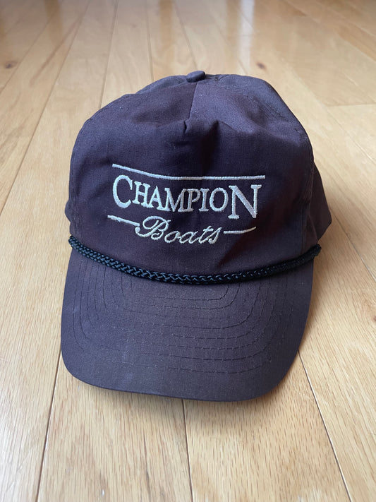 Vintage Champion Boats Snapback Hat