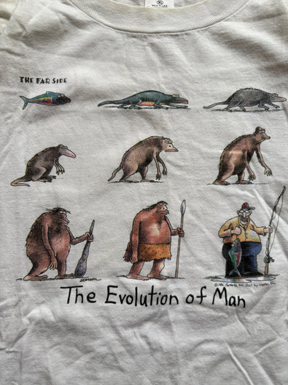 Vintage Far Side Comics The Evolution of Man Tee