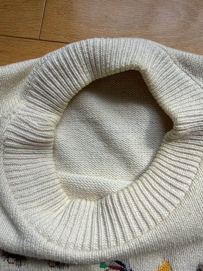 Vintage Orvis Embroidered 5 Fly Sweater