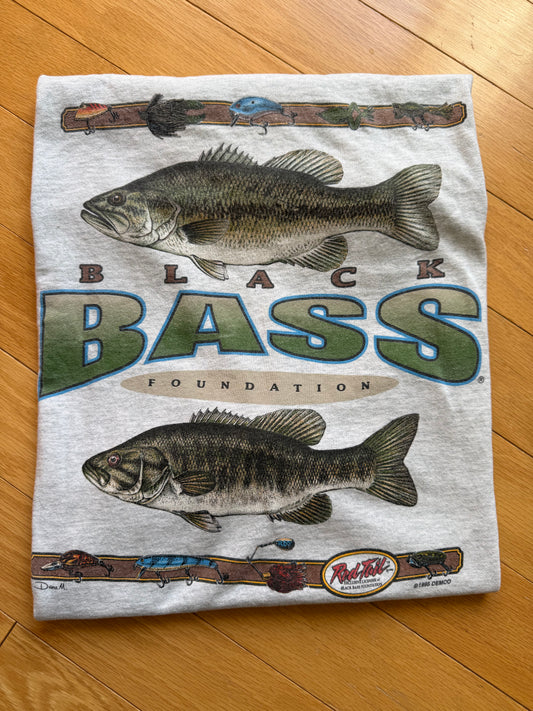 Vintage Red Tail Black Bass Tee