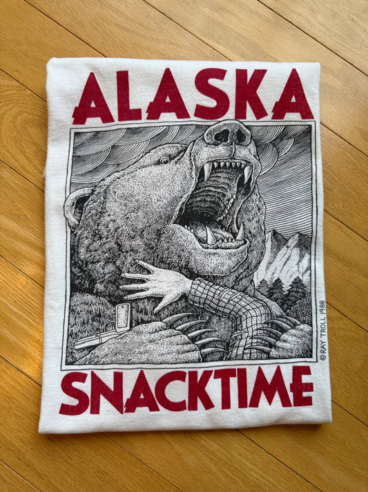 Vintage 1988 Ray Troll Alaska Snack Time Tee