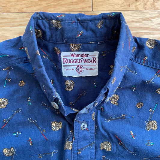Vintage Wrangler Fly Rod and Creel Shirt
