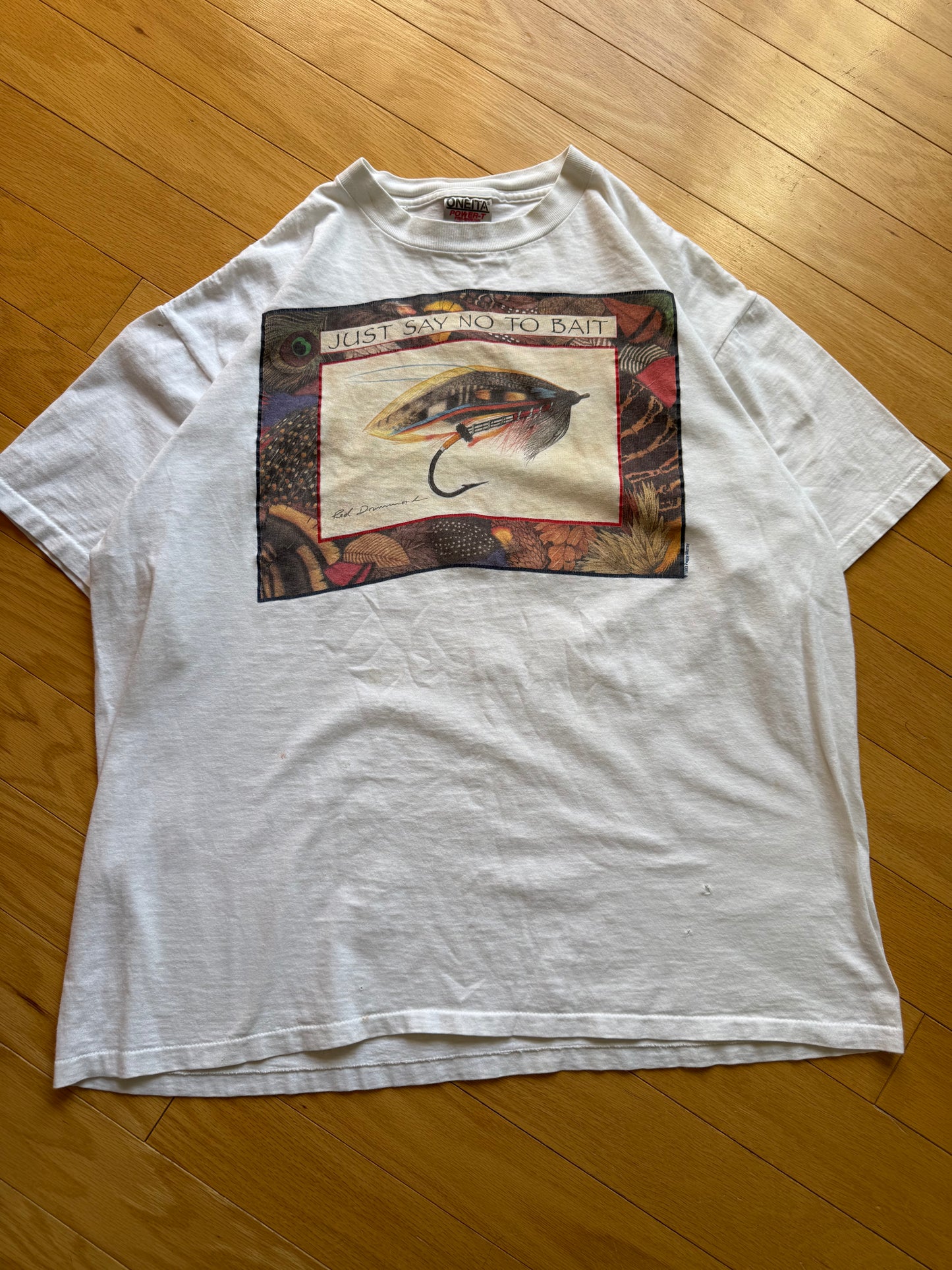 Vintage Peggy Murray Just Say No To Bait Tee