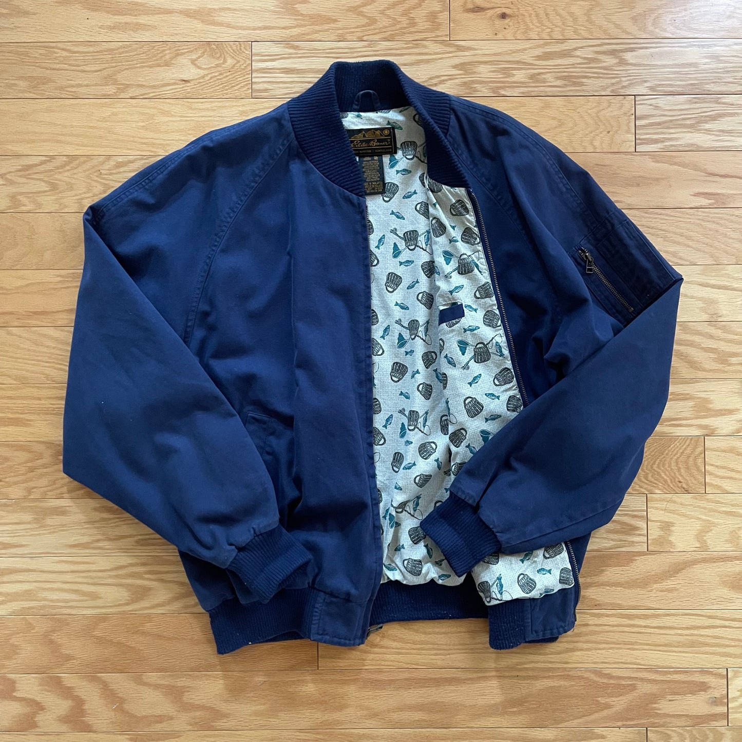 Vintage Eddie Bauer Lined Bomber Jacket