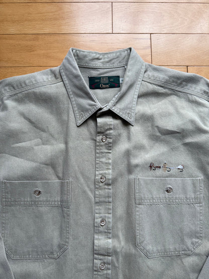 Vintage Orvis Fly Embroidered Shirt