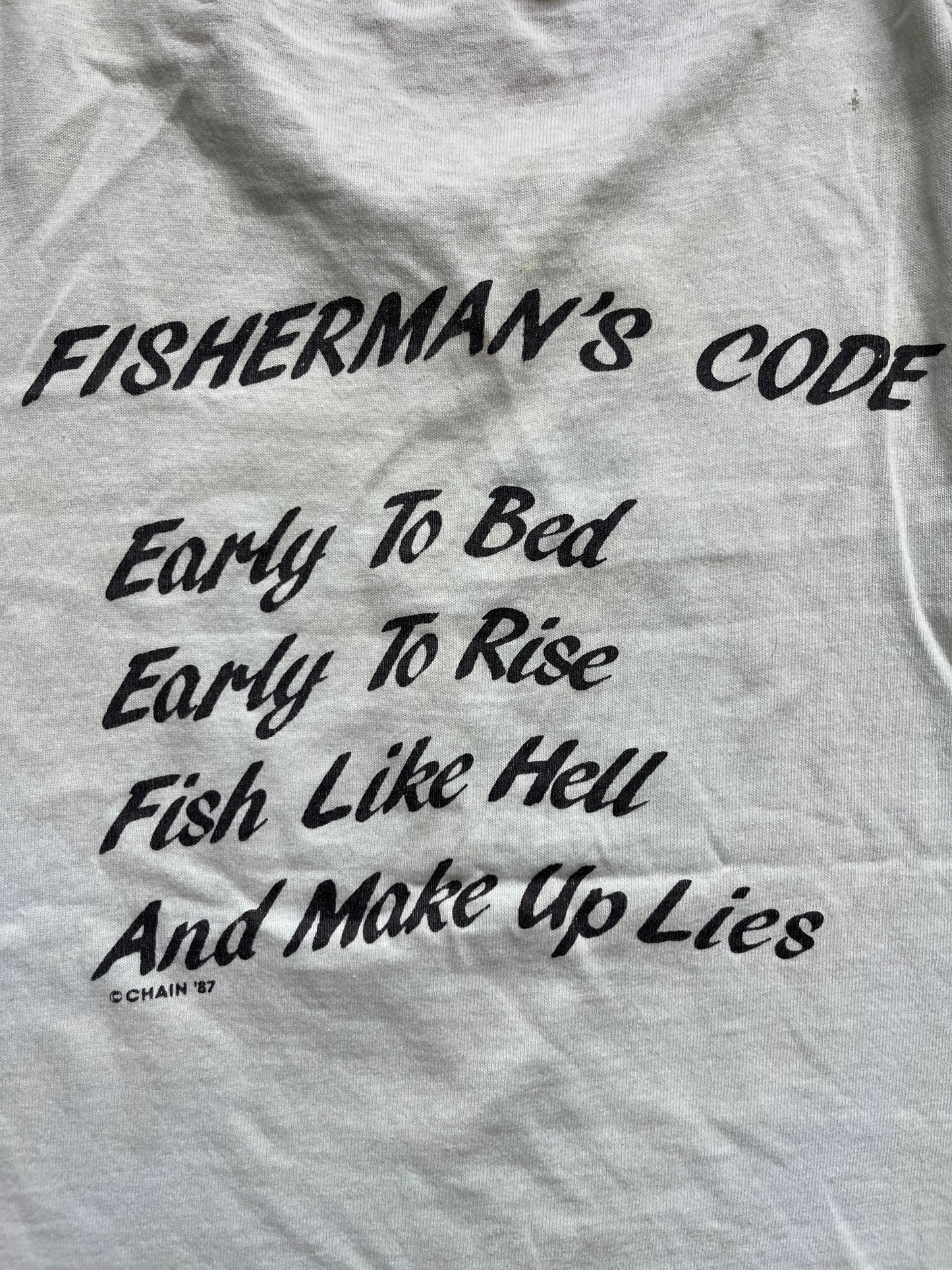 Vintage Caught Fisherman Tank