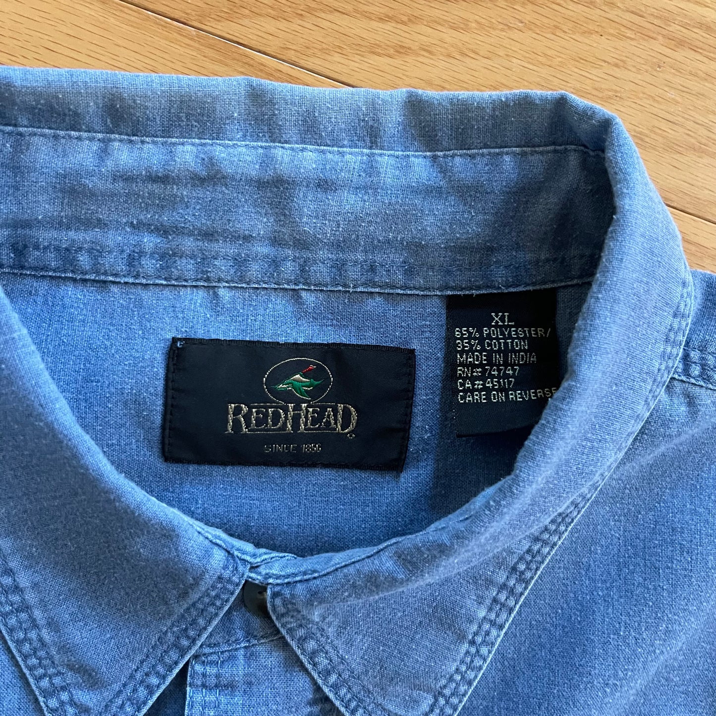 Vintage Red Head Blue Bass Shirt