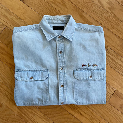 Vintage Eddie Bauer Embroidered Flies Shirt
