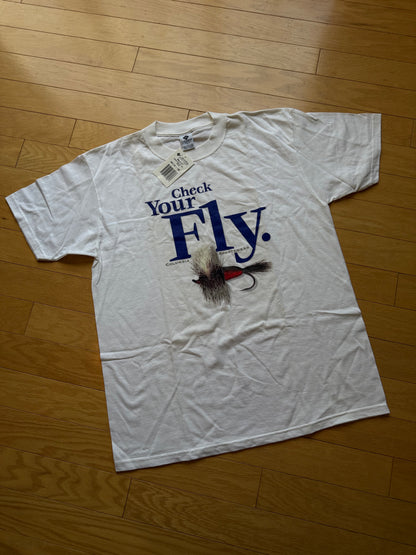 Vintage NWT Columbia Check Your Fly Tee. Size L