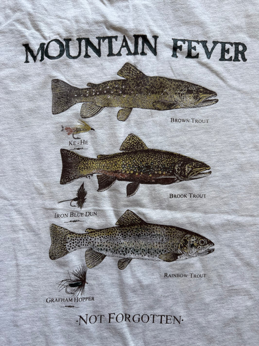 Vintage Mountain Fever Trout Tee. Size L