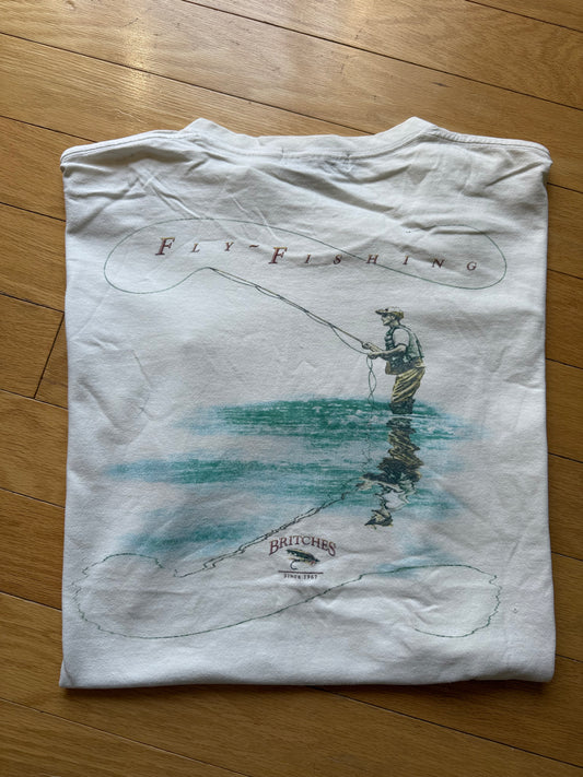 Vintage Britches Fly Fishing Tee. Size XL
