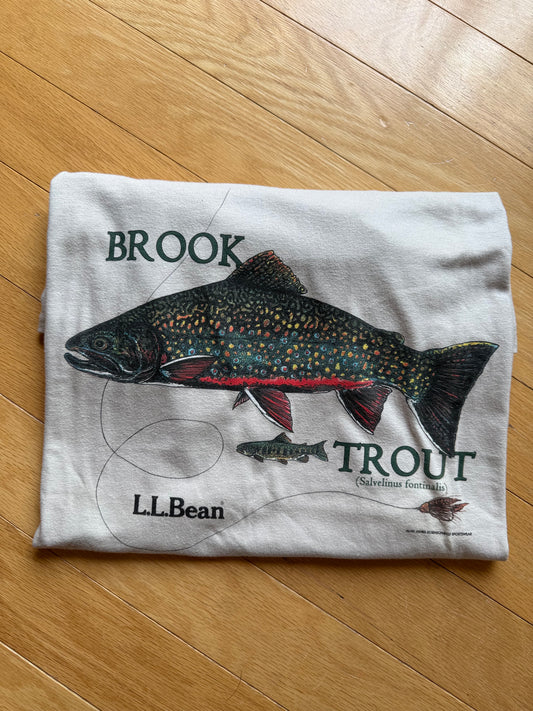 Vintage L.L. Bean Brook Trout Tee. Size XL