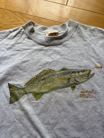 Vintage Wasatch Dry Goods Seatrout Tee. Size L