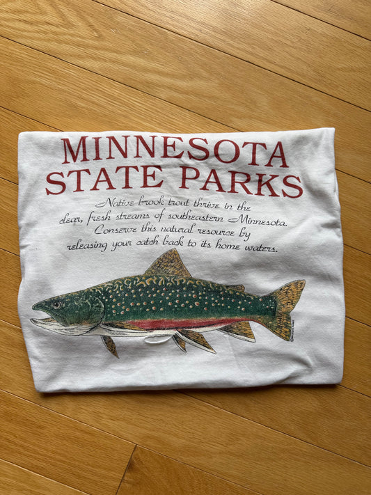 Vintage Minnesota State Parks Brook Tee. Size XL