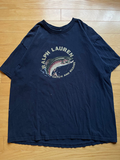 Vintage Polo RL Catch & Release Tee. Size L