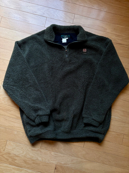 Vintage Orvis 1/-4 Zip Sherpa Pullover. Size XXL