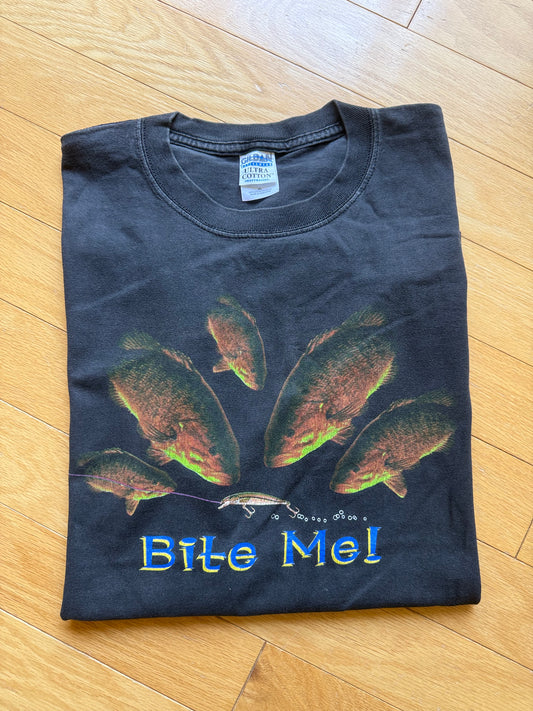 Vintage Bite Me Tee. Size XL