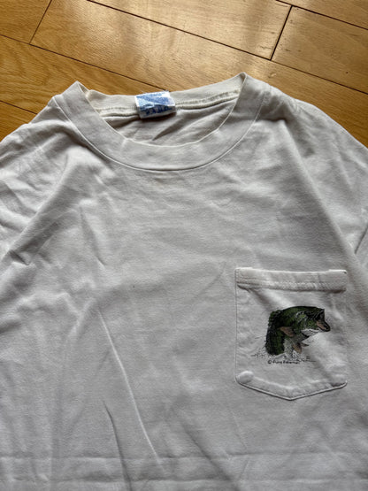 Vintage Bass Bass Bass Tee. Size L