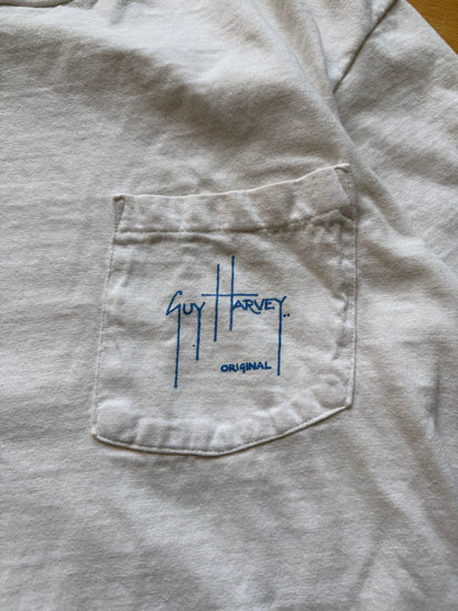 Vintage Guy Harvey Brown Trout Tee. Size M