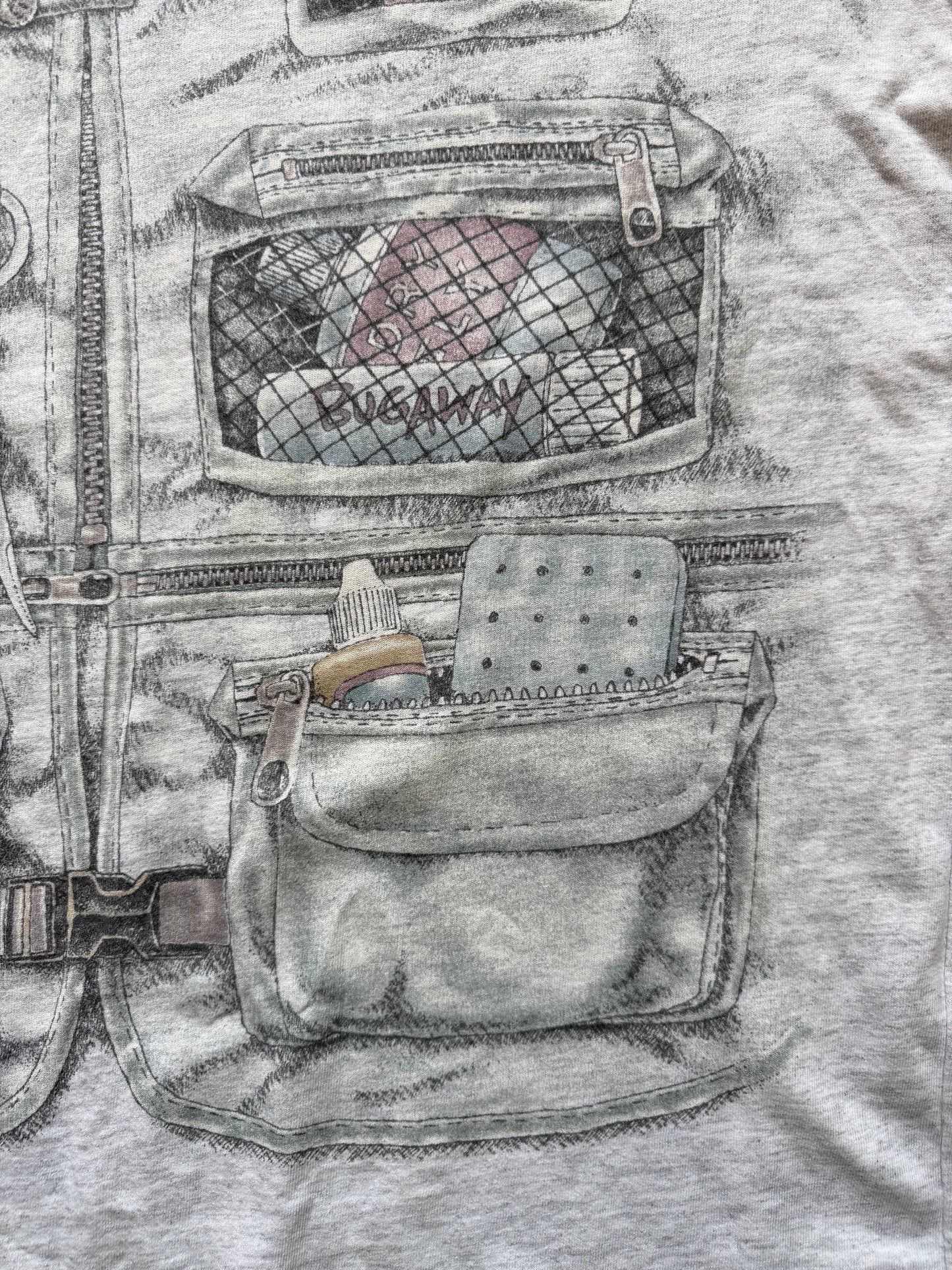 Vintage Loaded Vest AOP Tee. Size XL