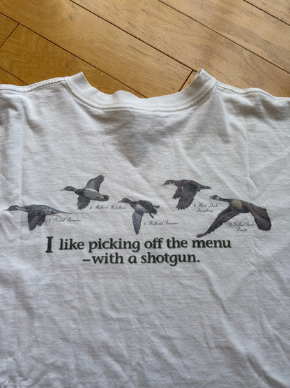 Vintage Columbia Picking Off The Menu Long Sleeve Tee. Size XXL