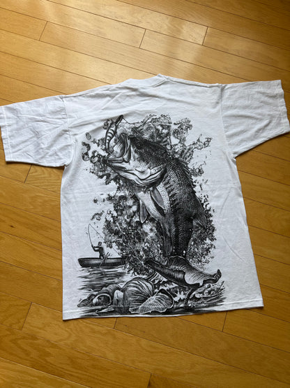 Vintage AOP Bass Tee. Size L