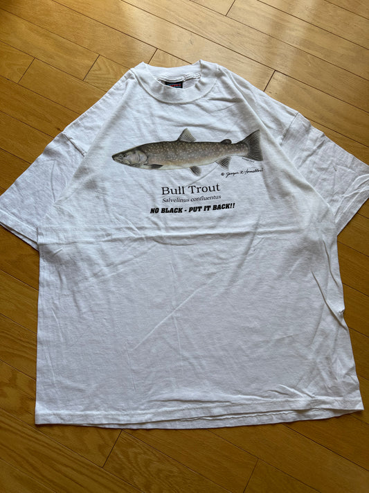 Vintage Joseph Tomelleri Bull Trout Tee. Size XL