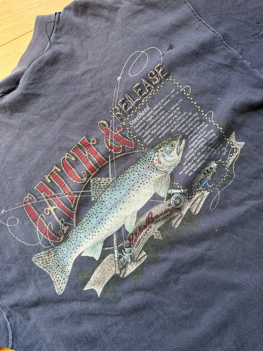 Vintage Eddie Bauer Catch & Release Tee. Size L