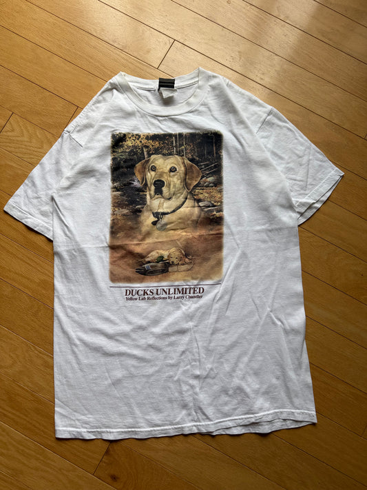 Vintage Ducks Unlimited Yellow Lab Reflections Tee. Size M