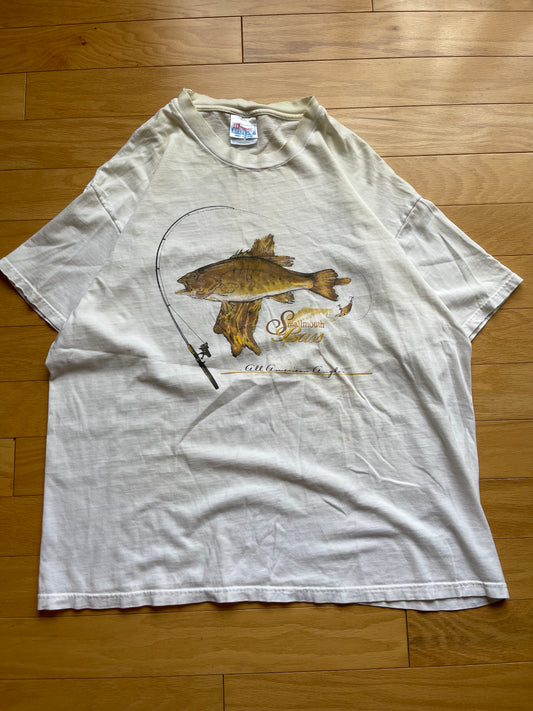 Vintage Smallmouth Bass Tee. Size XL