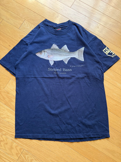 Vintage Joseph Tomelleri Striped Bass Tee. Size L
