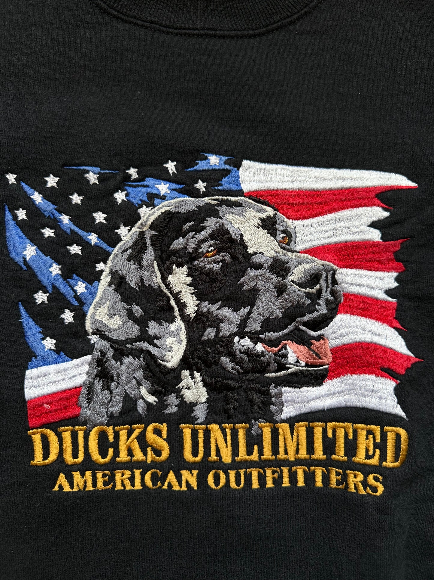 Vintage Ducks Unlimited Black Lab USA Sweatshirt