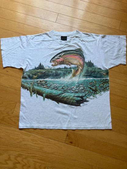 Vintage Habitat Rainbow Trout Tee. Size L