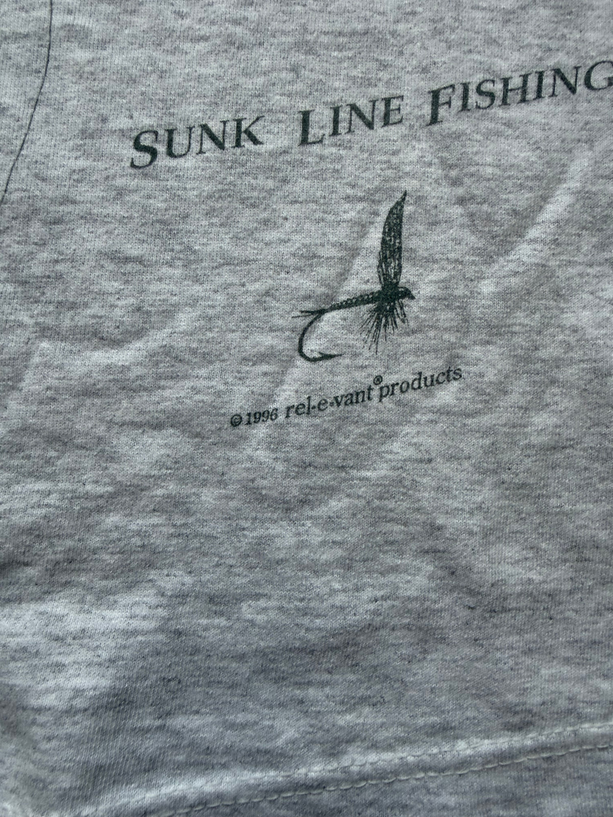 Vintage AOP Fly Fishing Essentials Tee. Size XL