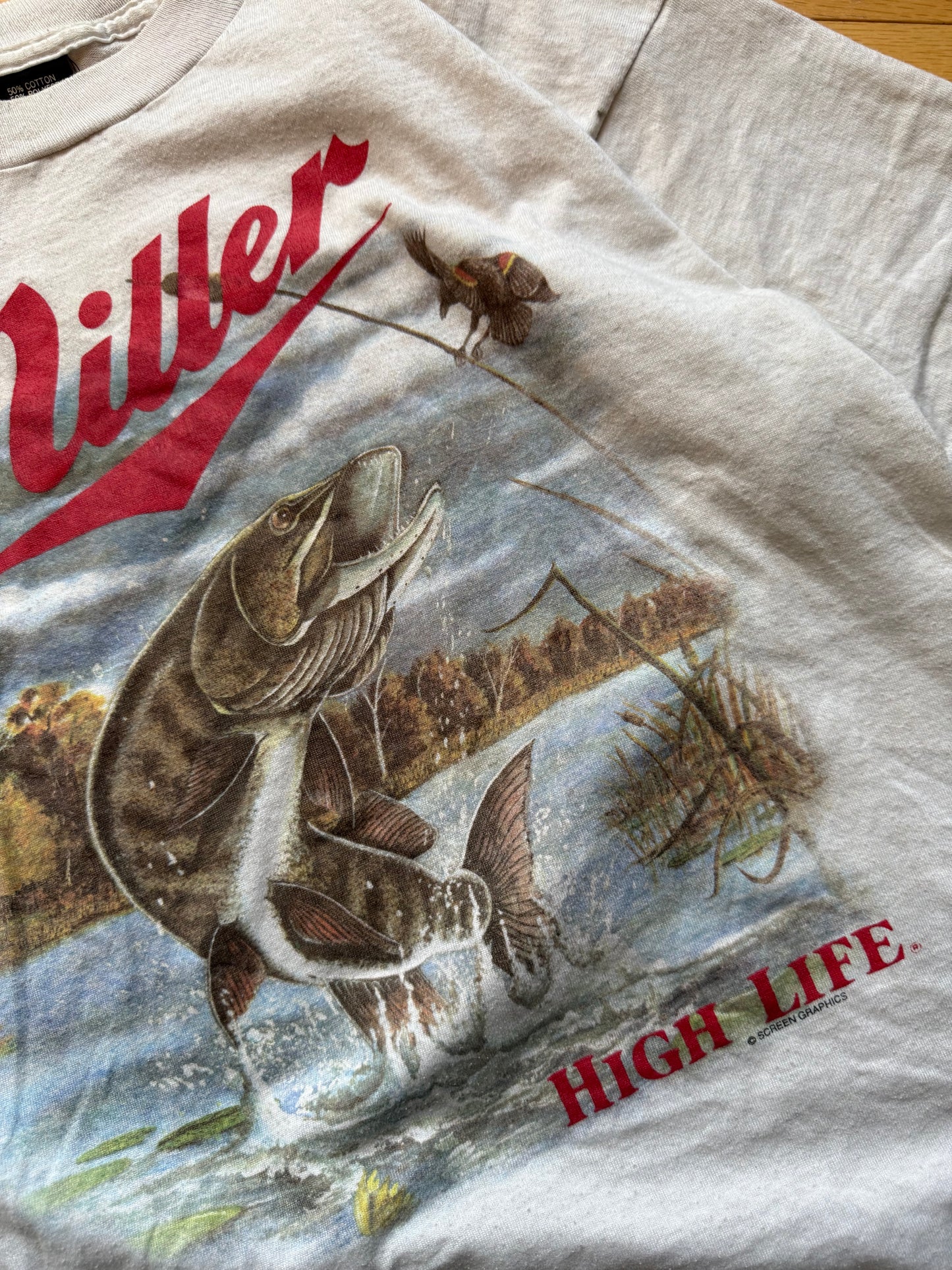 Vintage Miller Musky Tee. Size L