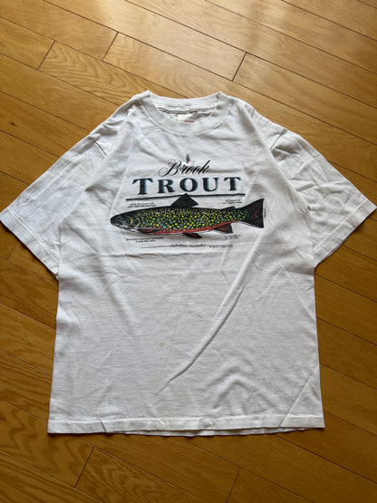 Vintage Brook Trout Tee. Size L