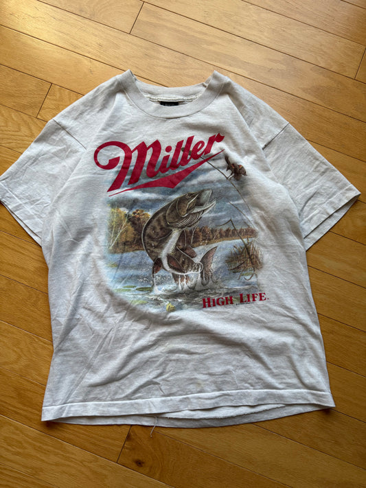 Vintage Miller Musky Tee. Size L