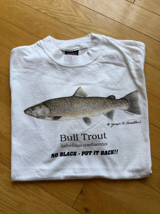 Vintage Joseph Tomelleri Bull Trout Tee. Size XL